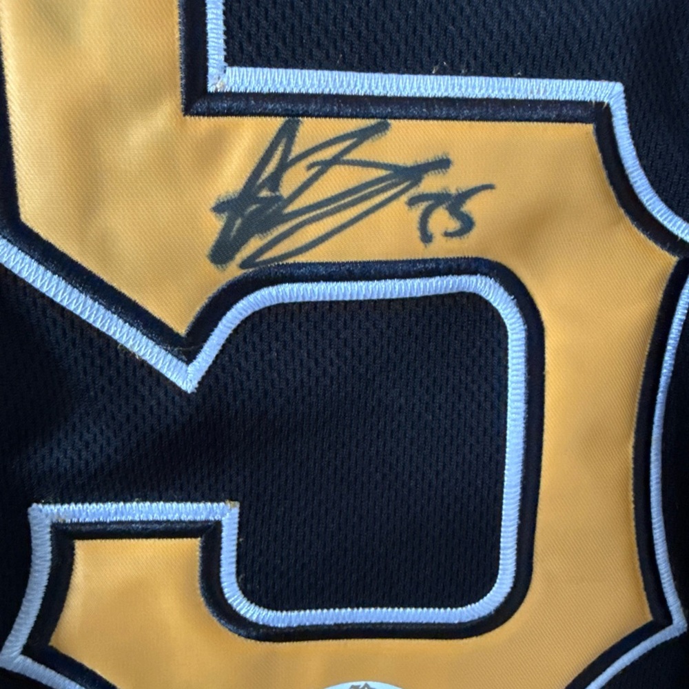 Gregory Polanco #25 Pittsburgh Pirates MLB Autographed Jersey COA Size 44 NWT - Picture 3 of 6